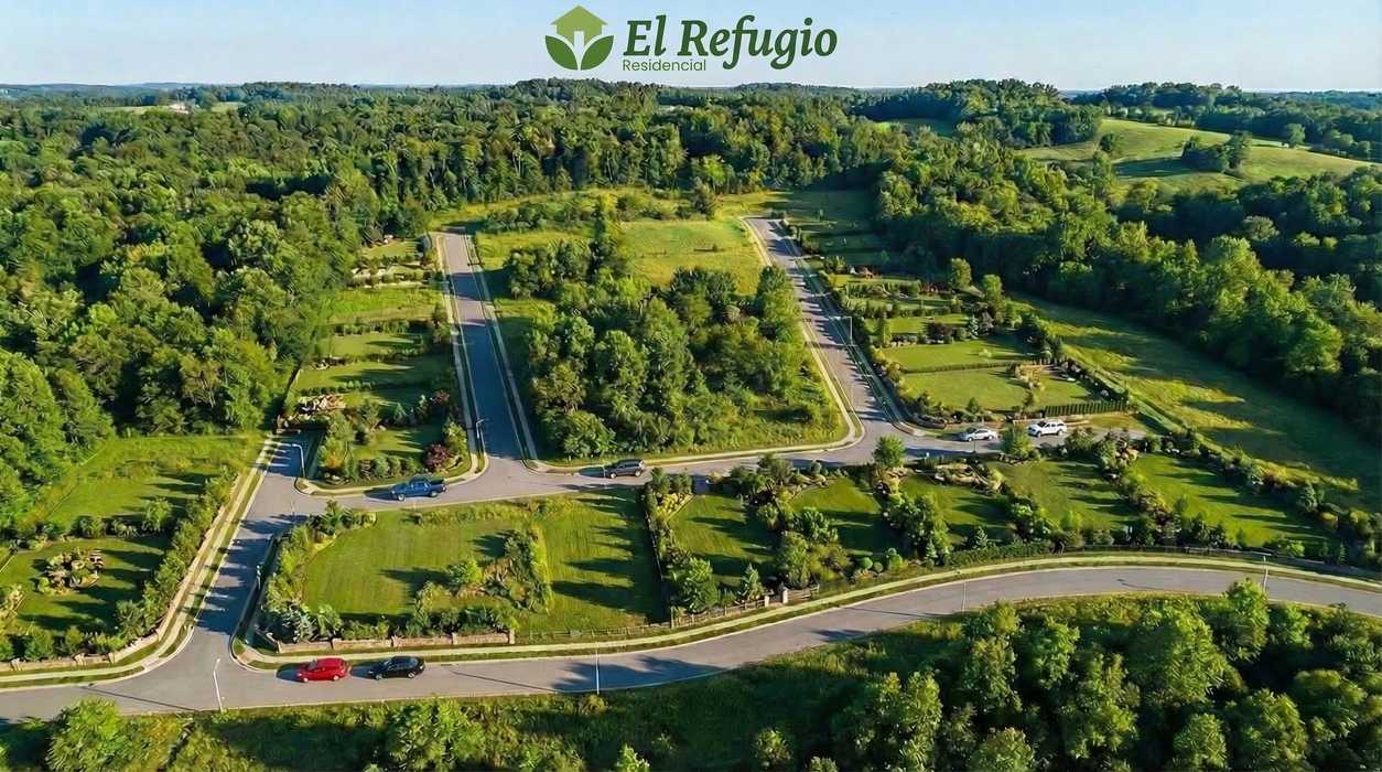 Vista aérea del residencial El Refugio